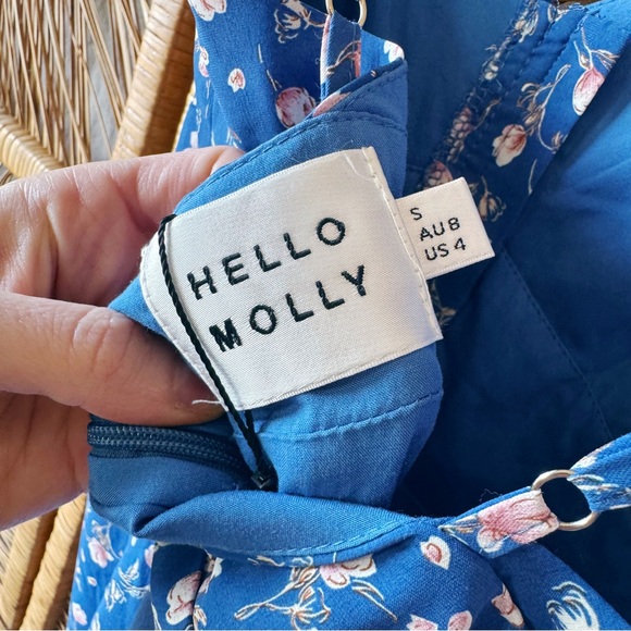 Hello Molly Blue & Pink Floral Dress - Picture 10 of 16